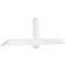 Ekena Millwork Eugene Architectural Grade PVC Gable Bracket, 96"W x 28"H x 4"D x 6"F, 7/12 Pitch GBP096X28X0406EUG00 - alternate 1